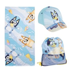 Conjunto Toalha/Mochila/Boné BLUEY Azul | Ref. 299.2200010479