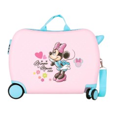 Mala de Viagem Infantil ABS 50cm 4R MINNIE Imagine Rosa Claro | Ref. 186.4239843
