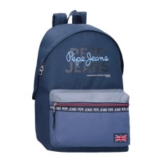 Mochila Escolar Adap. 44Cm PEPE JEANS Seldon Azul Marinho | Ref. 186.69623D1