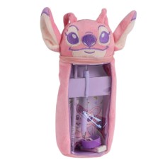 Estojo Escolar Peluche c/ Acessórios STITCH 2700001710 Rosa | Ref. 299.2700001710R