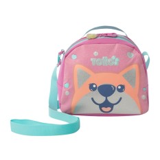 Lancheira Térmica Infantil M Doggy Love TOTTO 1K6 Rosa | Ref. 330.AJ61DGL002101K6M