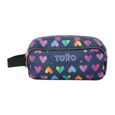Estojo Escolar Triplo Agapec TOTTO 3YJ Azul Escuro | Ref. 330.AC52ECO00916Z3YJ