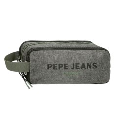 Estojo Escolar 3C. PEPE JEANS Edmon Cinza | Ref. 186.6914722