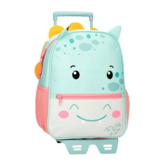 Mochila Adap. 33cm c/ Carro ROLL ROAD Happy Pets My Little Dino | Ref. 186.49922T4