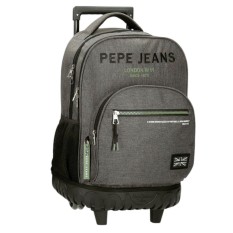 Mochila Escolar Compacta 2R PEPE JEANS Edmon Cinza | Ref. 186.6912922