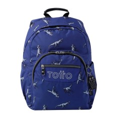 Mochila Escolar Gommas TOTTO 9JB Azul | Ref. 330.MA04ECO01816J9JB