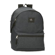 Mochila para Portátil 2C PEPE JEANS Aris Evergreen Cinza Denim | Ref. 186.63324CB