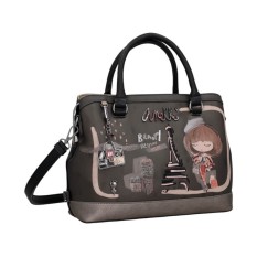 ANEKKE Mala de Mão Alças Curtas Mademoiselle Preta | Ref. 280.41801-061