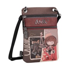 ANEKKE Mini Bolsa Tiracolo 2C Mademoiselle Castanha | Ref. 280.41803-905