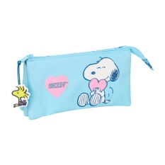 Estojo Escolar Triplo SNOOPY Love Azul | Ref. 248.812539744