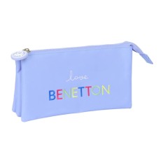Estojo Escolar Triplo BENETTON Lila Roxo Lilás | Ref. 248.812551744