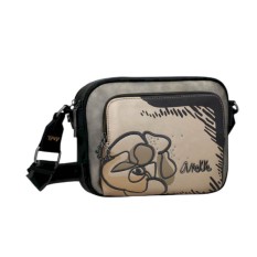 ANEKKE Bolsa de Tiracolo 2C Média Nature Koko Preta | Ref. 280.41863-516