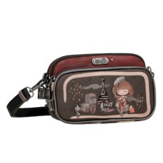 ANEKKE Bolsa Tiracolo 2C Pequena Mademoiselle Preta | Ref. 280.41803-445