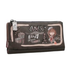 ANEKKE Carteira Grande Flexível RFID Mademoiselle Castanha | Ref. 280.41809-906