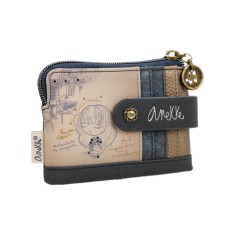 ANEKKE Porta-Moedas c/ Porta-Cartões Médio Studio Azul | Ref. 280.41849-027