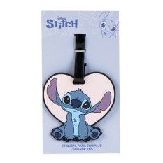 Acessórios Etiqueta de Bagagem Coração STITCH Preta | Ref. 299.2600002997R