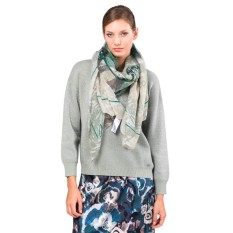 ANEKKE Lenço Retangular Estampado Real Bege | Ref. 280.41470-031