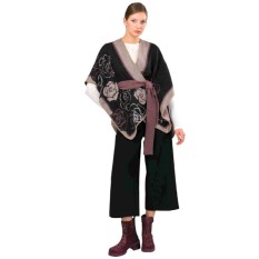 ANEKKE Poncho c/ Cinto para Senhora Preto | Ref. 280.41284-022