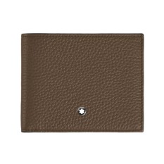 Carteira Horizontal 6CC MONTBLANC Soft Grain Noisette | Ref. 238.220199