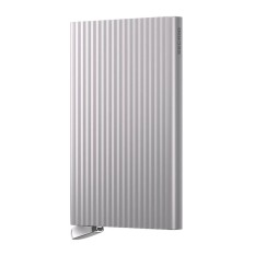 SECRID Porta-Cartões Premium Cardprotector Fluted Sliver+ | Ref. 297.CFI-S