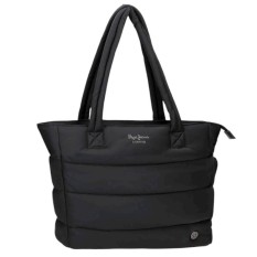 Saco de Ombro p/ Portátil / Tablet PEPE JEANS Aura Preto | Ref. 186.7217541
