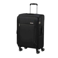 SAMSONITE Mala de Viagem Média 67cm 4R Exp Base Breeze Preta | Ref. 92.154780-1041