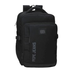 Mochila p/ Portátil 15.6” 2C Adap. PEPE JEANS Matlock Preta | Ref. 186.7312341