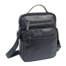 Bolsa de Tiracolo c/ Asa de Mão MATTIES Pioneer Leather Preta | Ref. 132.4034520
