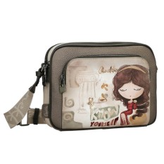 ANEKKE Bolsa de Tiracolo 2C Média Muse Castanha | Ref. 280.42703-516