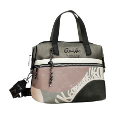 ANEKKE Mala de Ombro c/ Tiracolo Khroma Preta | Ref. 280.42601-415