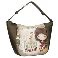 ANEKKE Mala de Ombro Hobo Muse Castanha | Ref. 280.42702-388