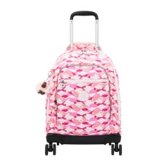 Mochila Escolar com Rodas KIPLING New Zea Pink Palm | Ref. 187.KI46741BV