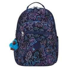 Mochila p/ Portátil 15” KIPLING Seoul College Extra Disco Fish | Ref. 187.40KI61014FK