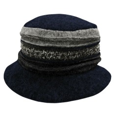 Chapéu de Senhora Panamá em Lã SOLID 42-129 Azul | Ref. 298.42129AZ