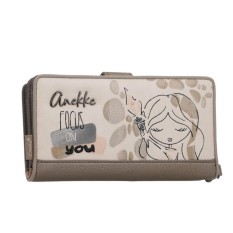 ANEKKE Carteira de Senhora Grande RFID Olympia Bege | Ref. 280.42749-901