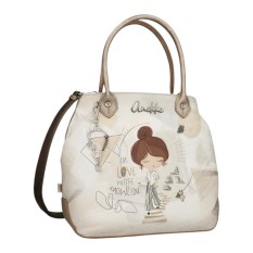 ANEKKE Mala de Mão Grande Alças Curtas Sophia Bege | Ref. 280.42801-420