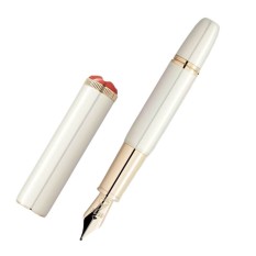 Caneta-tinteiro MONTBLANC (F) Heritage Rouge et Noir Baby Marfim | Ref. 238.128120