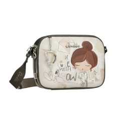 ANEKKE Bolsa de Tiracolo Tripla Sophia Bege | Ref. 280.42803-188