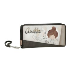 ANEKKE Carteira Grande Estampada RFID Sophia Bege | Ref. 280.42809-908