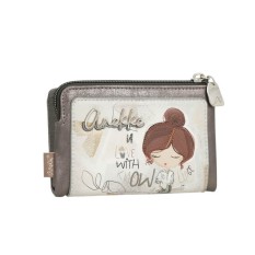 ANEKKE Carteira Média Flexível RFID Sophia Prata | Ref. 280.42809-912