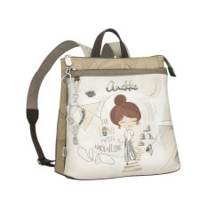 ANEKKE Mochila de Senhora Quadrada Sophia Taupe | Ref. 280.42805-233