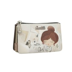 ANEKKE Porta-Moedas Triplo Sophia Bege | Ref. 280.42809-015