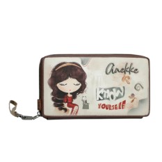 ANEKKE Carteira Passaporte RFID Muse Castanha | Ref. 280.42579-001