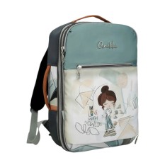 ANEKKE Mochila de Viagem Ryanair Exp. Sophia Cinza/Bege | Ref. 280.42585-012