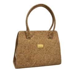 Mala de Senhora c/ Alças Curtas em Cortiça KACAUS Natural | Ref. 135.824