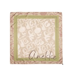 ANEKKE Lenço Quadrado Estampado Muse Bege | Ref. 280.42470-313
