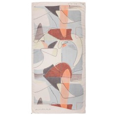 ANEKKE Lenço / Écharpe Estampado Eikon Cinza / Azul | Ref. 280.42480-052