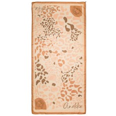 ANEKKE Lenço / Écharpe Estampado Gaia Bege / Laranja | Ref. 280.42480-062