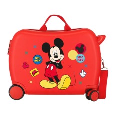 Mala Infantil 50cm 4R MICKEY Enjoy The Day Vermelha | Ref. 186.4689867