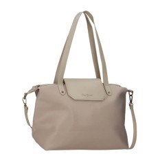 Saco de Ombro Grande PEPE JEANS Leire Taupe | Ref. 186.7517642